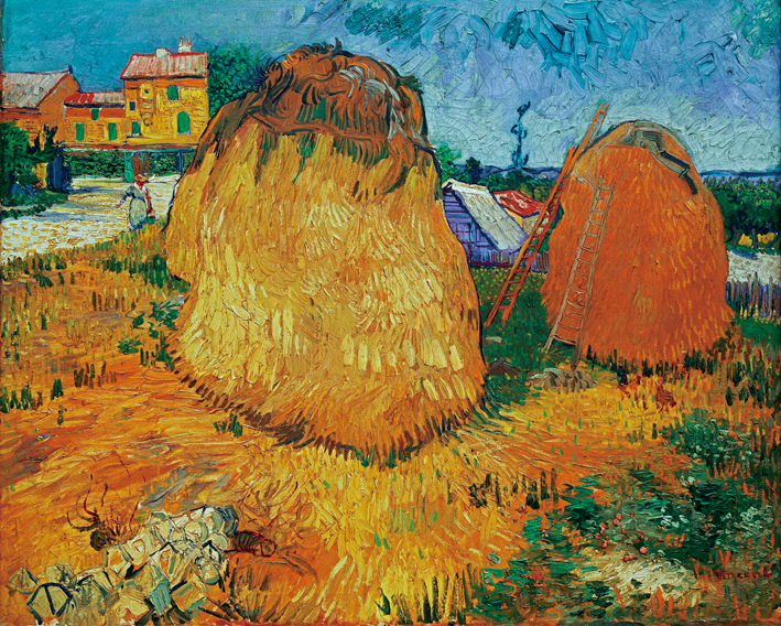  文森特·威廉·梵高  Vincent Willen Van Gogh —— 普罗旺斯的干草垛